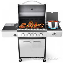 4 Burener Stainless Steel BBQ Propance Gas Grill